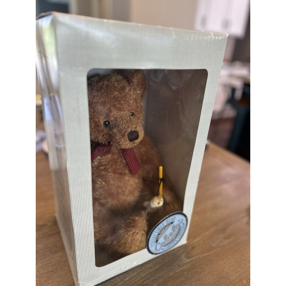 CABELA'S Limited First Edition Collectible Plush Teddy Bear w/Fishing Pole 13"
